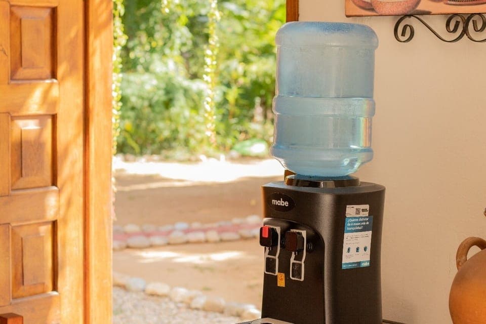 Oven, toaster, blender, cleaning supplies