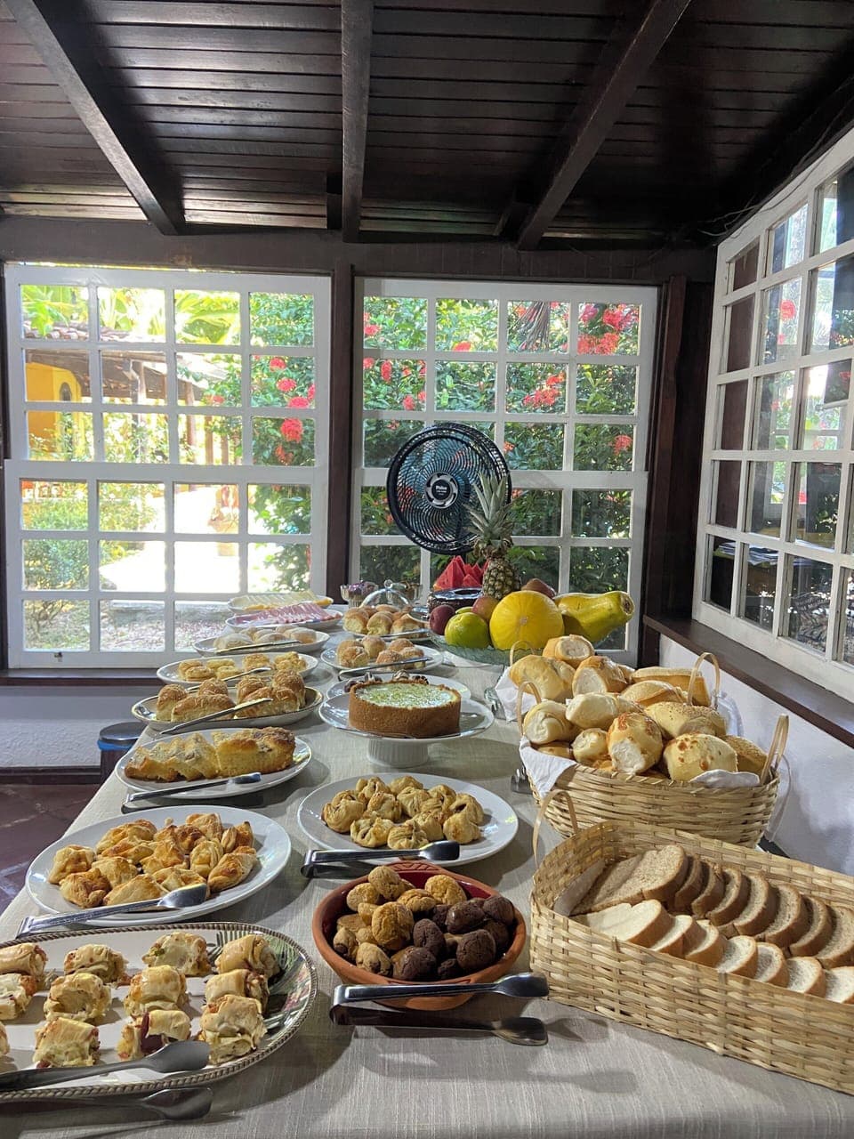 Free daily buffet breakfast