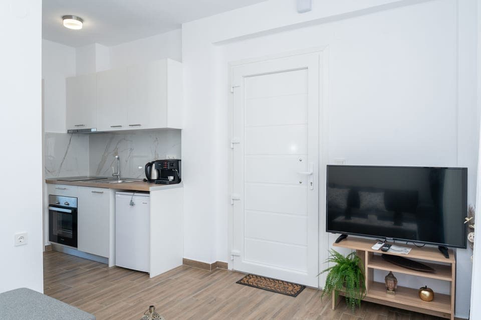 Apartment, 1 Bedroom | Living area | 40-inch flat-screen TV with cable channels