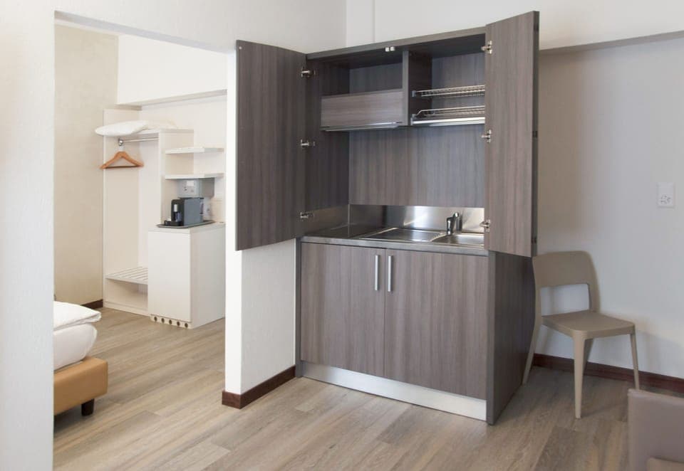 Studio, 2 Bedrooms | Private kitchenette | Espresso maker