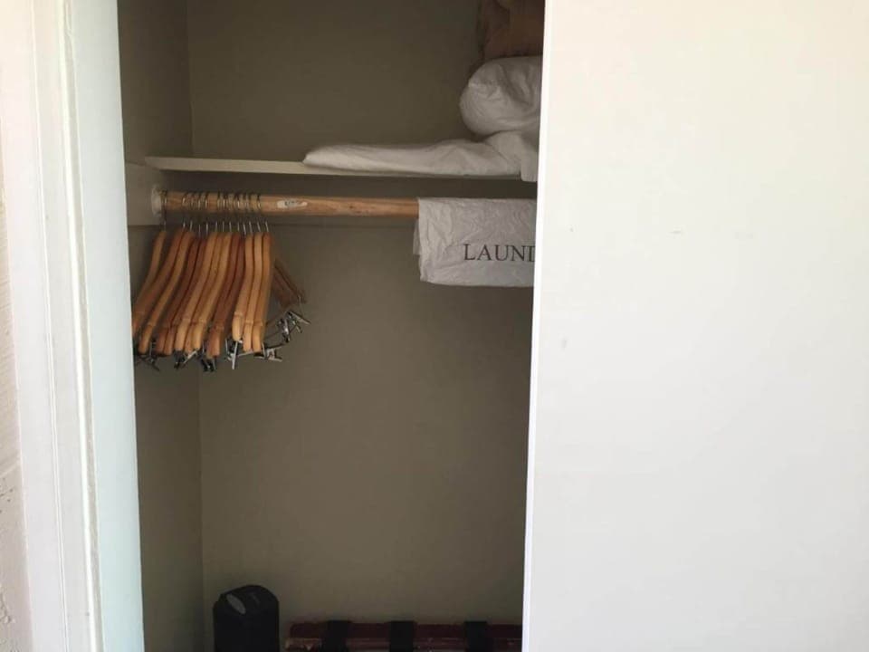 Premium bedding, pillowtop beds, blackout drapes, iron/ironing board