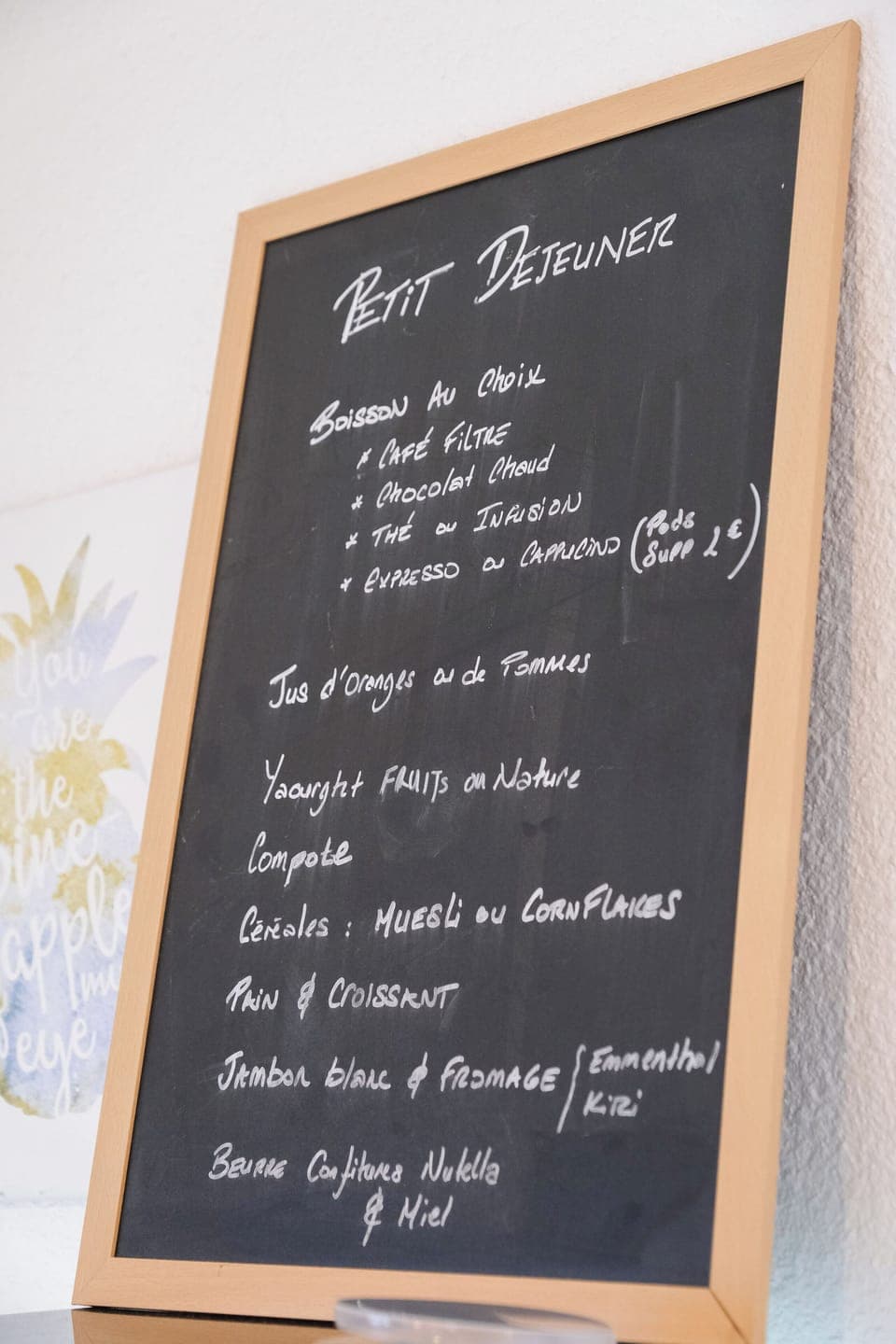 Buffet breakfast on weekends (EUR 9.50 per person)