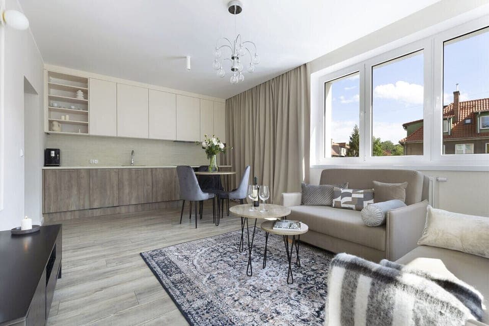 Comfort Apartment | Private kitchen | Fridge, stovetop, dishwasher, electric kettle