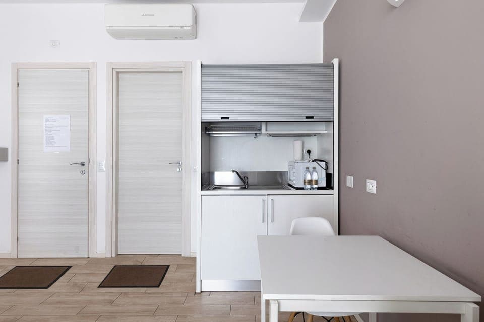 Apartment | Private kitchen | Fridge, microwave, electric kettle