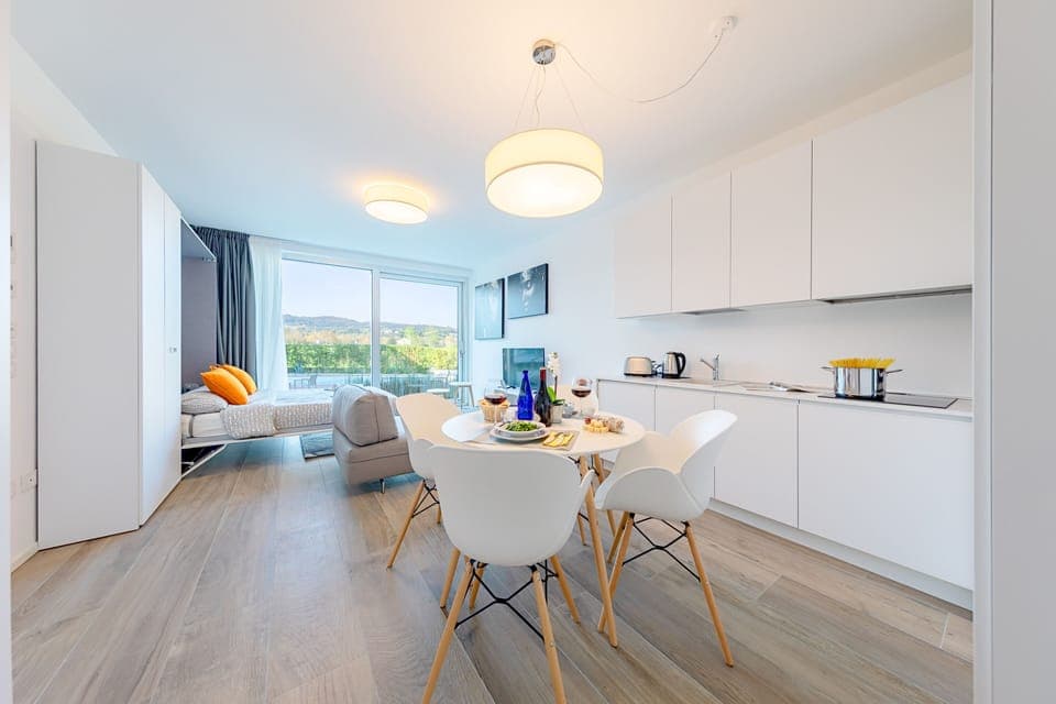 Condo, Pool View | Private kitchen | Coffee/tea maker, electric kettle, toaster, highchair