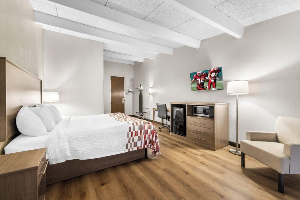 Superior Room, 1 King Bed, Non Smoking | Desk, laptop workspace, blackout drapes, free cribs/infant beds