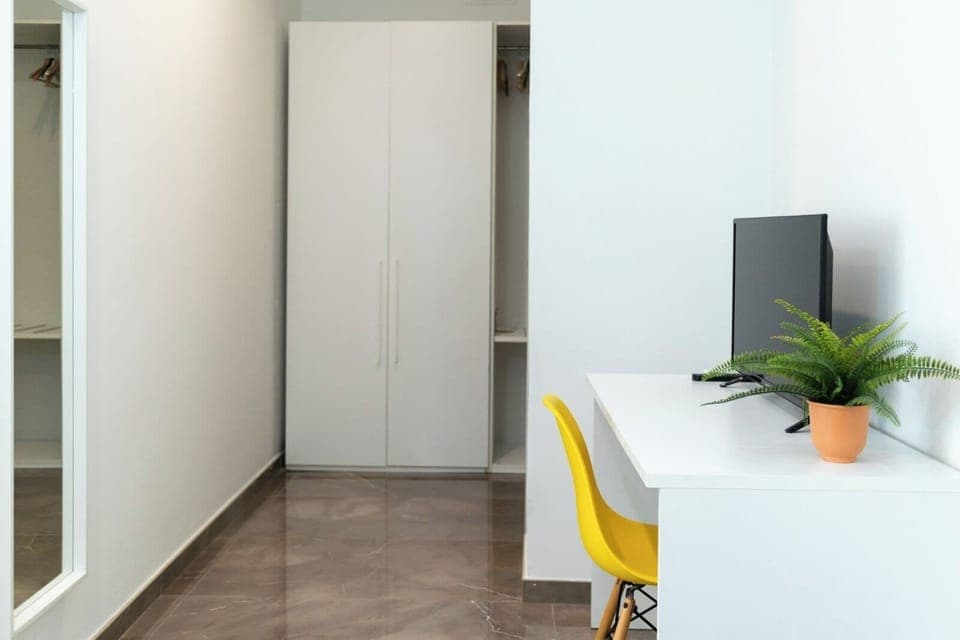 Junior Quadruple Room, Balcony, Courtyard View | Hypo-allergenic bedding, down comforters, memory foam beds