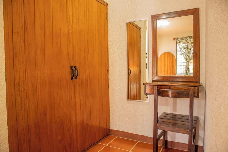 Individually decorated, individually furnished, desk, laptop workspace