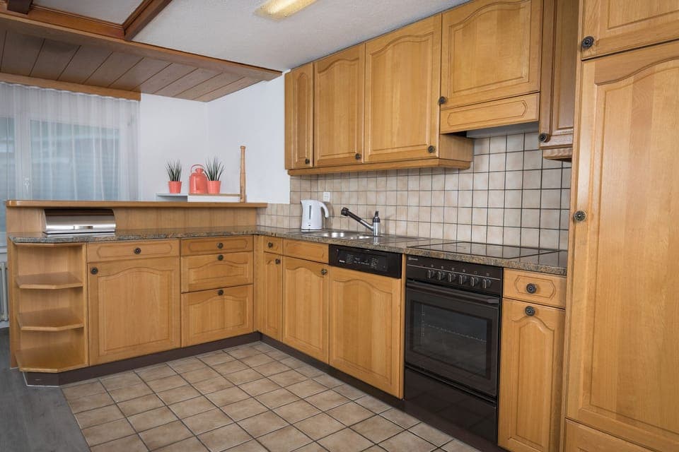 Family Condo, Balcony, Mountain View | Private kitchen | Electric kettle