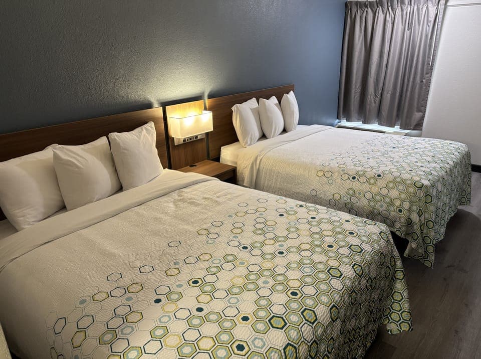 Studio, 2 Queen Beds, Non Smoking | Desk, laptop workspace, blackout drapes, free WiFi