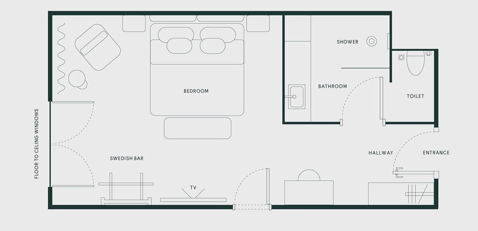 Hypo-allergenic bedding, Select Comfort beds, minibar, in-room safe