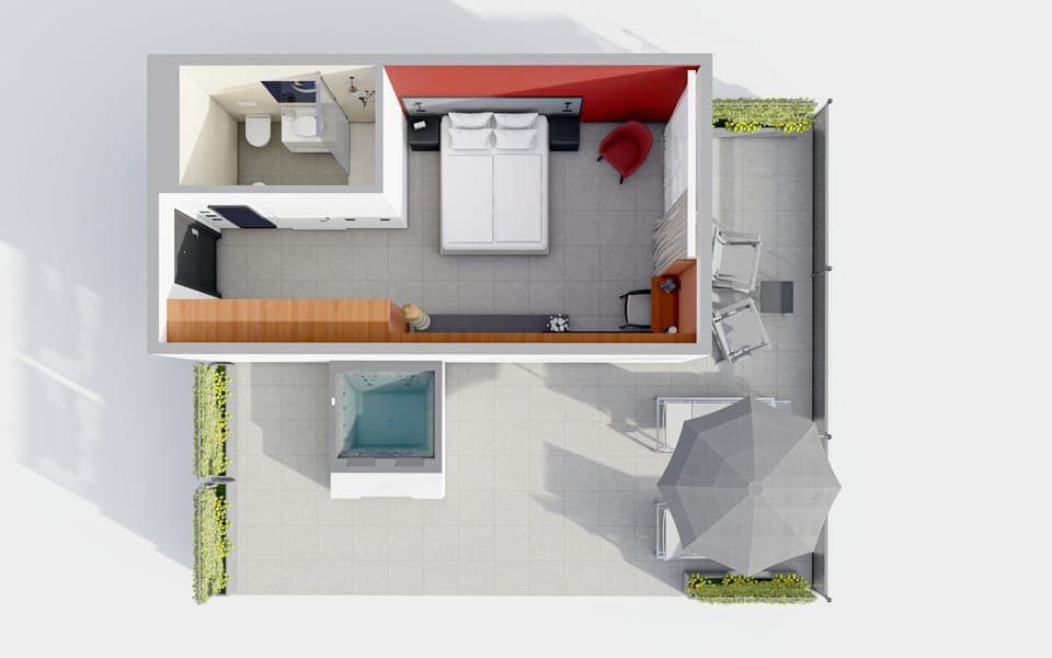 Junior Suite, Lake View (ACQUA) | Floor plan