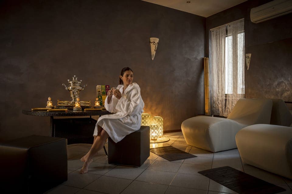 Turkish bath, body treatments, hot stone massages, deep-tissue massages