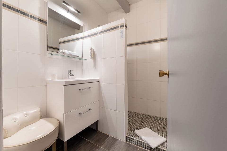 Free toiletries, hair dryer, towels