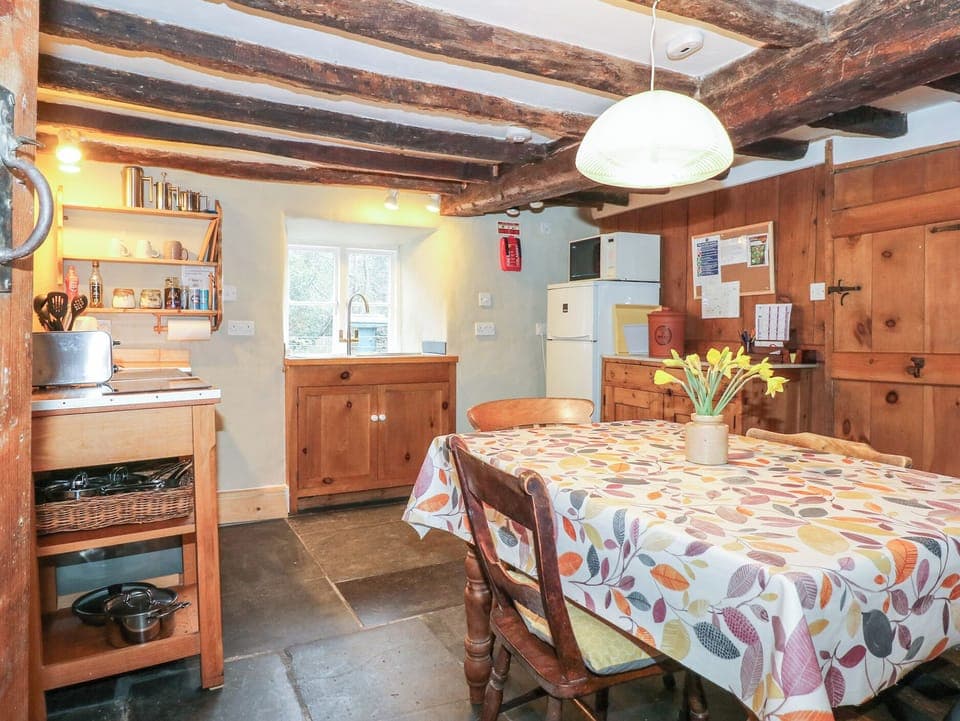 Fridge, dishwasher, electric kettle, toaster