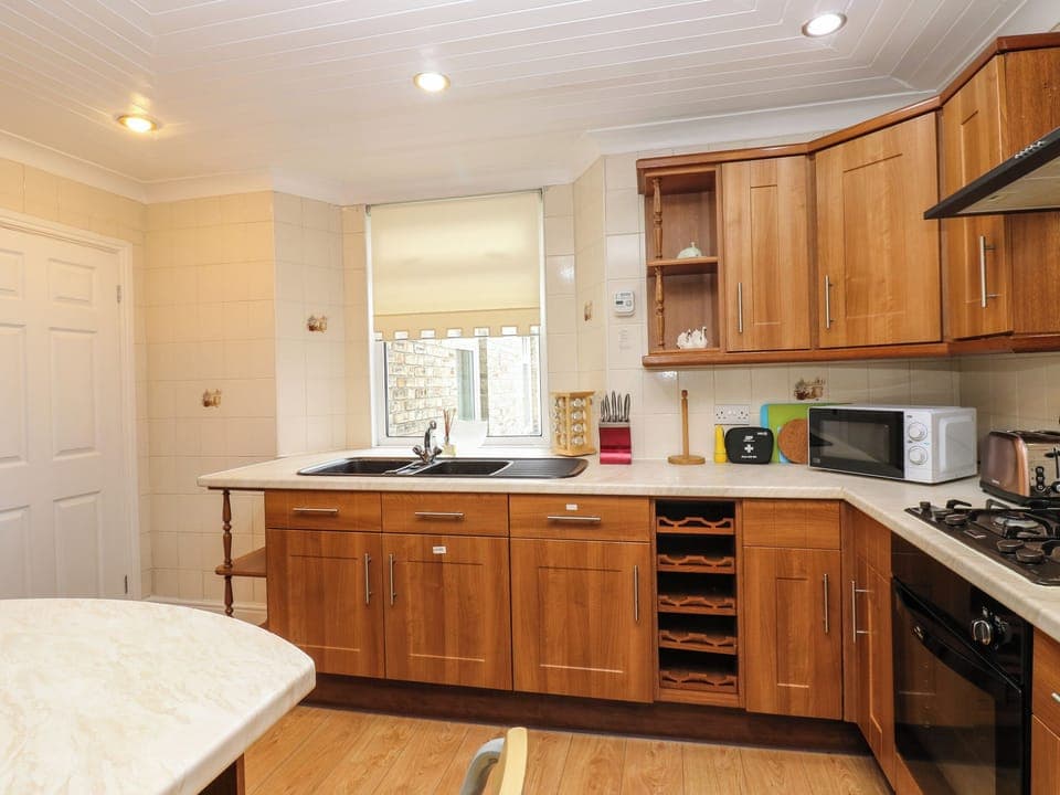 Fridge, dishwasher, electric kettle, toaster