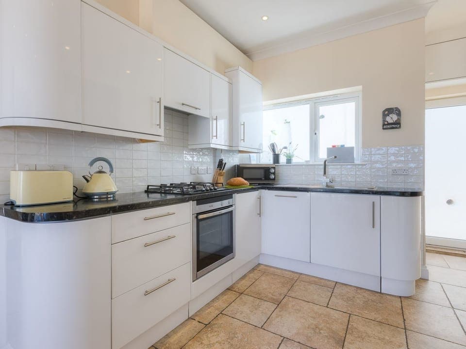 Fridge, dishwasher, electric kettle, toaster