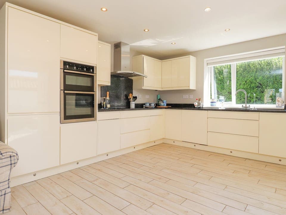 Fridge, dishwasher, cookware/dishes/utensils