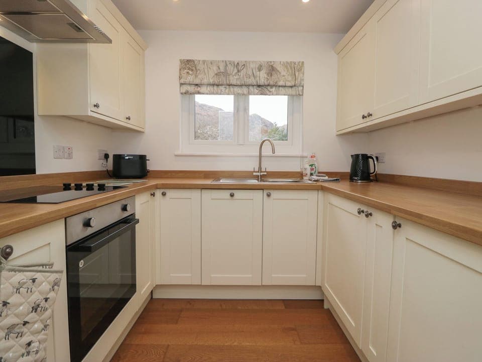 Fridge, dishwasher, cookware/dishes/utensils