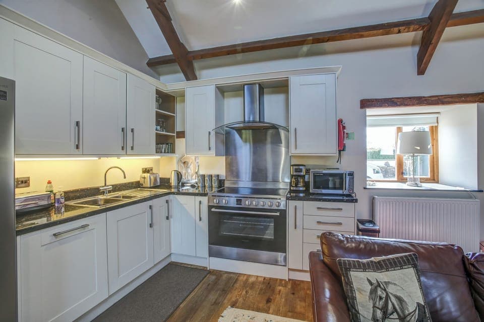 Fridge, dishwasher, electric kettle, toaster