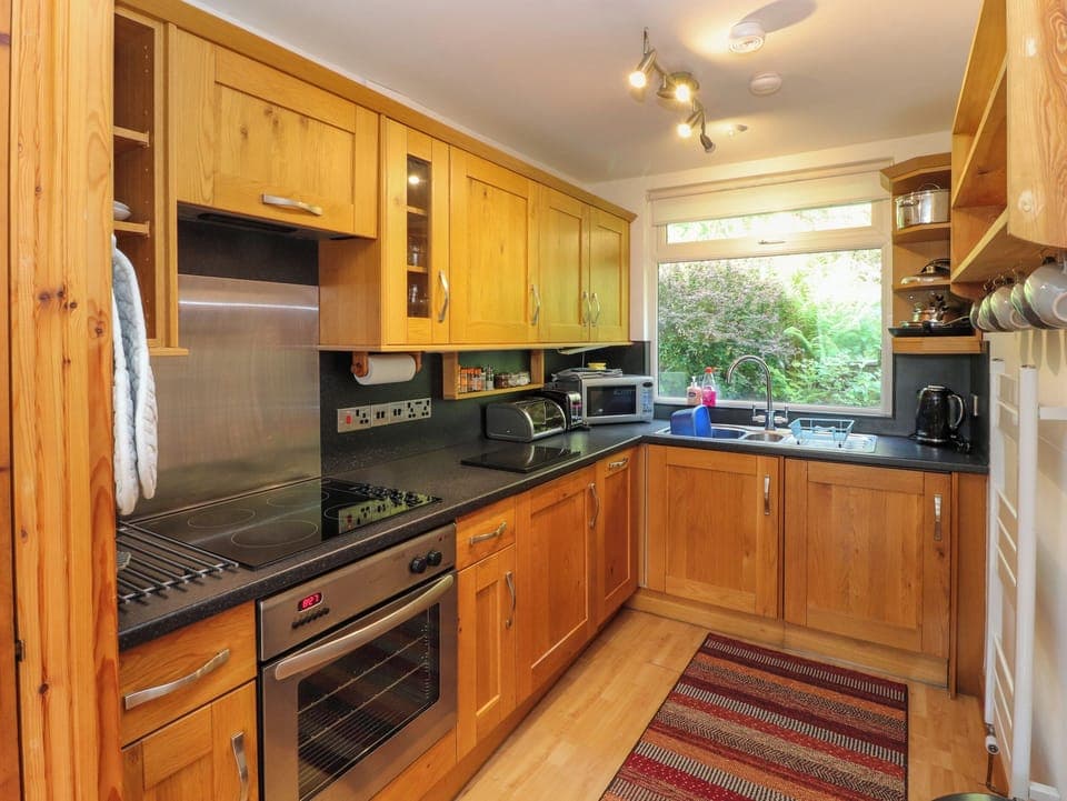 Fridge, dishwasher, electric kettle, toaster