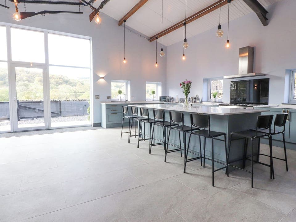 Fridge, dishwasher, electric kettle, toaster