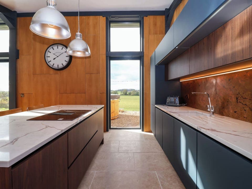 Fridge, dishwasher, electric kettle, toaster