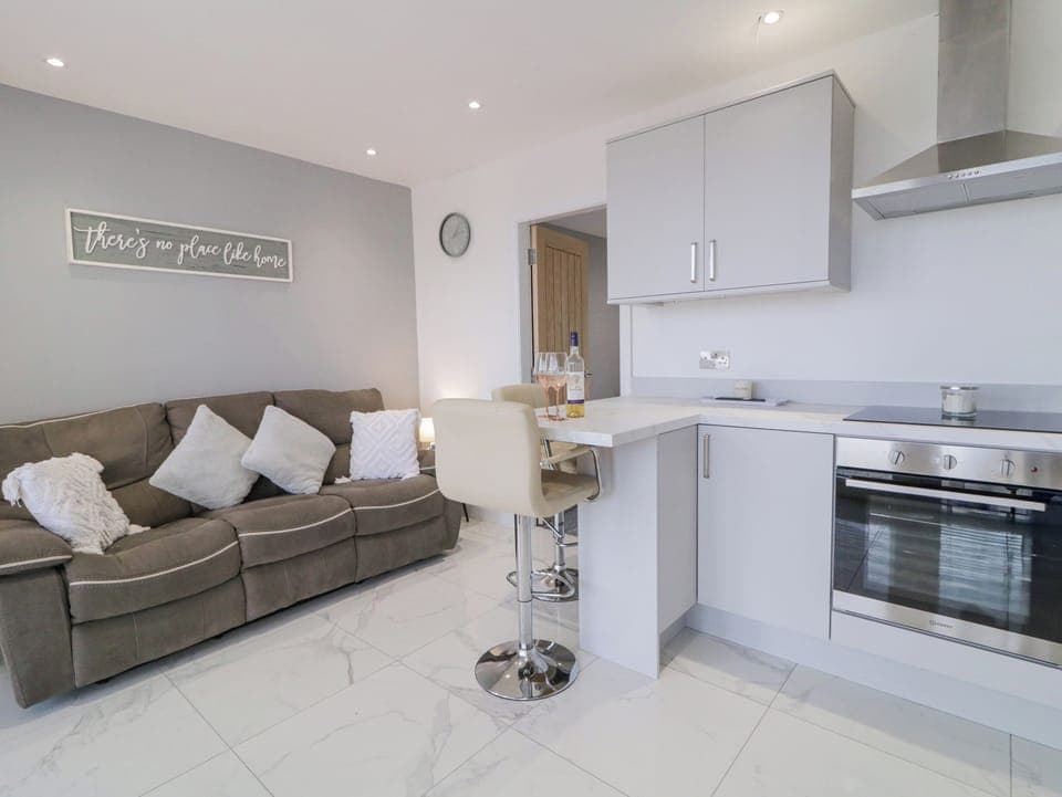 Fridge, dishwasher, electric kettle, toaster