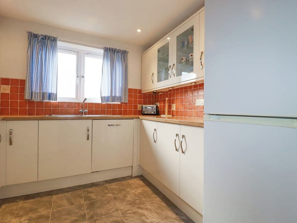 Fridge, dishwasher, electric kettle, toaster