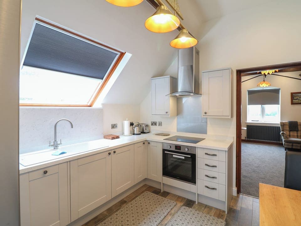 Fridge, dishwasher, electric kettle, toaster