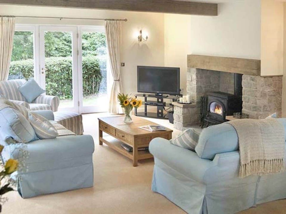 Flat-screen TV, DVD player