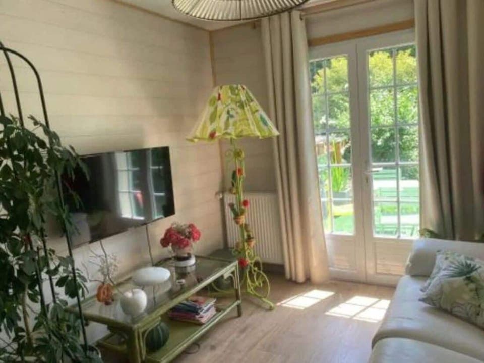 Deluxe Apartment, Garden View | Living area