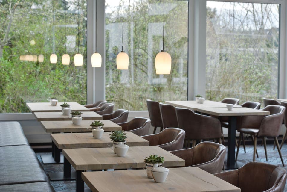 Free daily self-serve breakfast