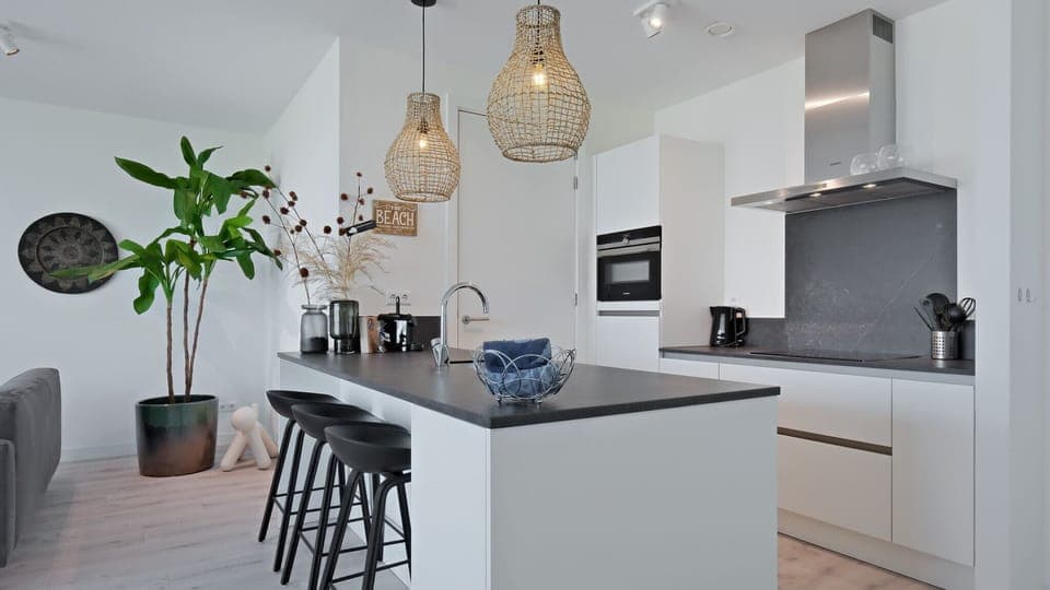 Apartment (Pharos Dunes) | Private kitchen | Fridge, dishwasher, cookware/dishes/utensils