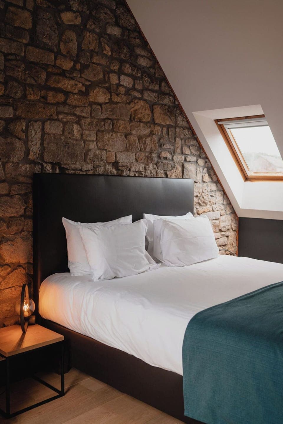 Desk, laptop workspace, blackout drapes, iron/ironing board