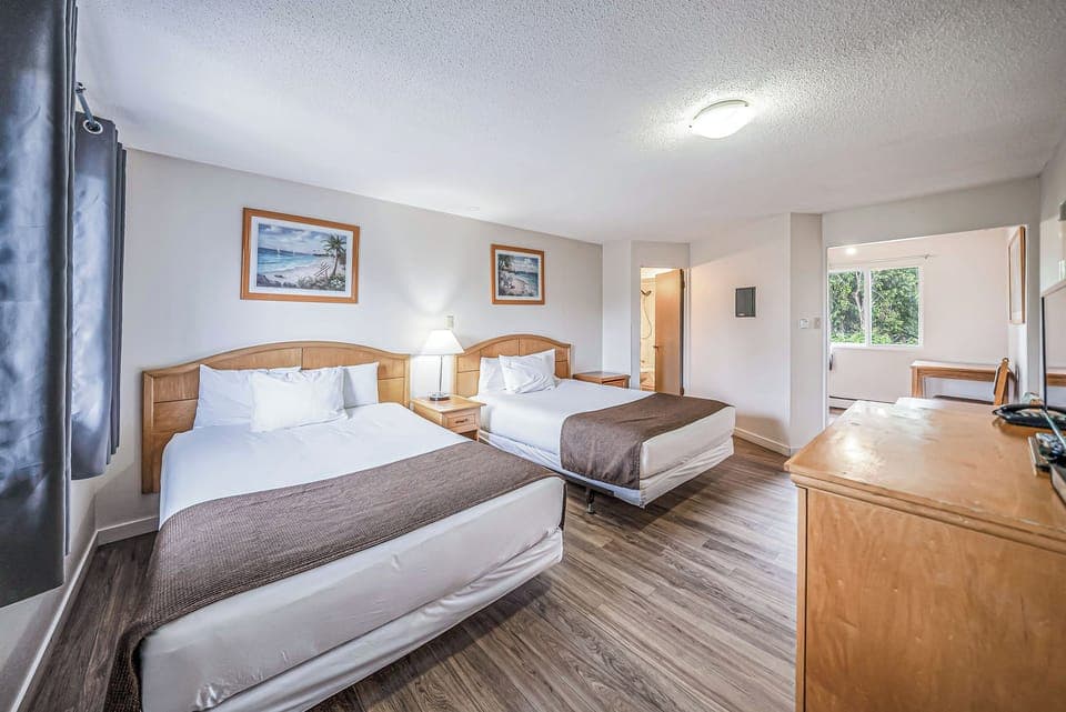 Standard Room, 2 Queen Beds, Kitchenette (Deluxe) | Iron/ironing board, free WiFi