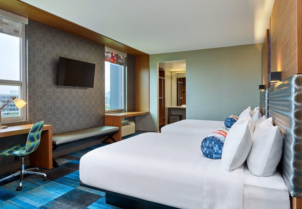 In-room safe, desk, iron/ironing board, free cribs/infant beds