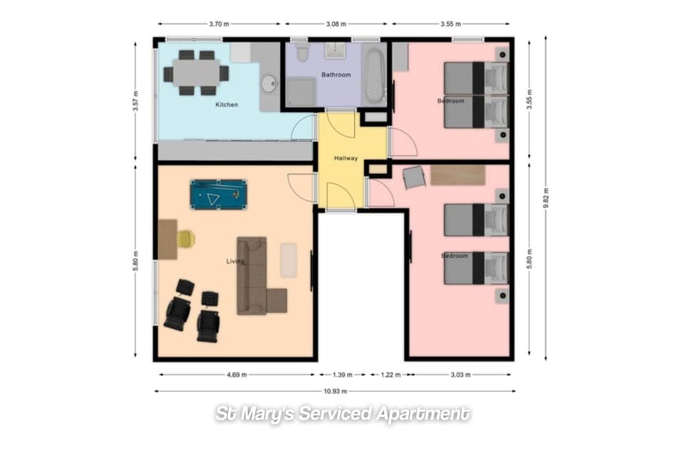 Apartment | 2 bedrooms, Internet