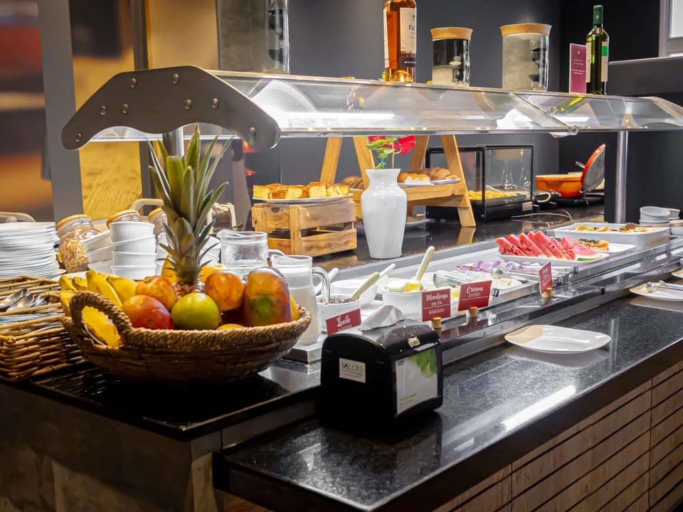 Dinner served, international cuisine