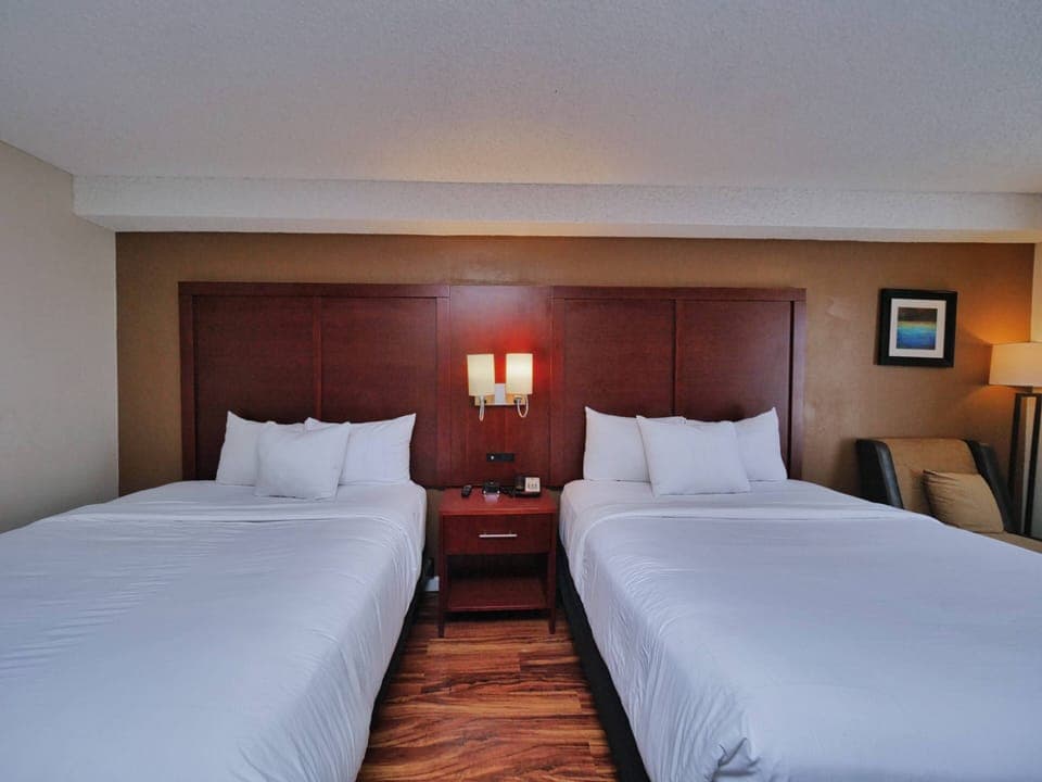 Standard Room, 2 Queen Beds, Non Smoking | Premium bedding, in-room safe, desk, iron/ironing board