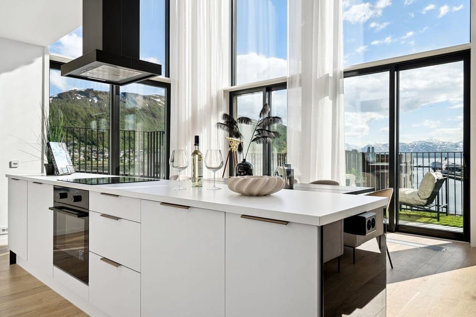 Luxury Duplex, Ocean View | Living area | Flat-screen TV