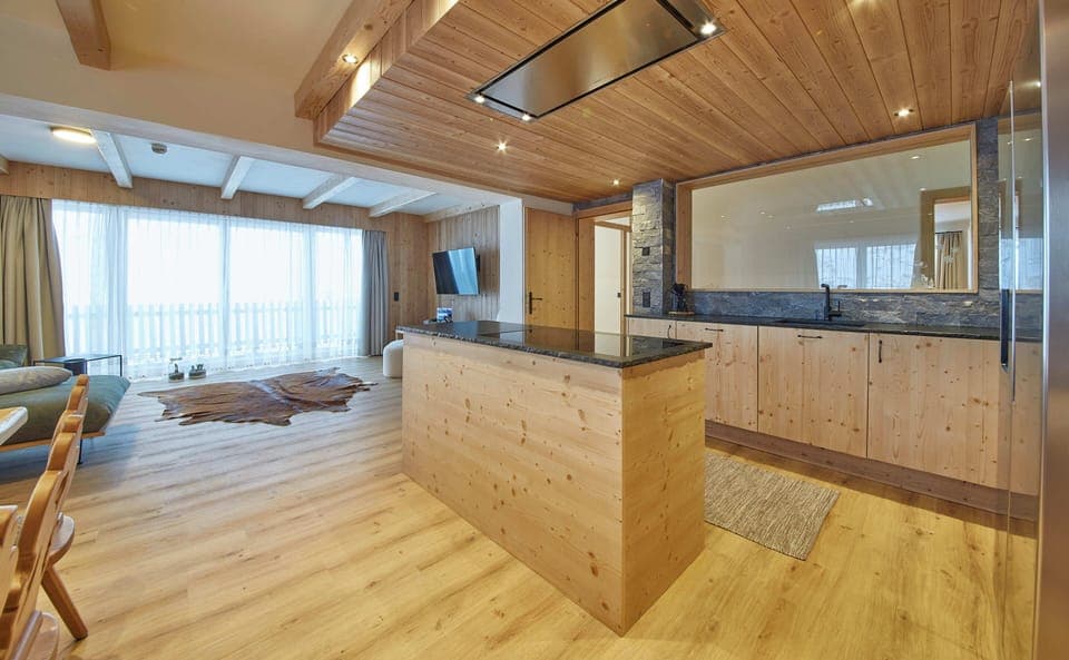 Superior Chalet, Mountain View | Private kitchen | Electric kettle