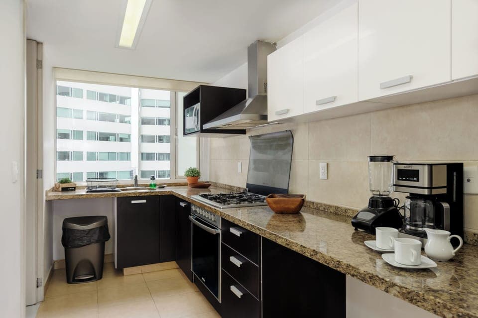 Design Apartment, 2 Bedrooms, City View, Tower | Private kitchen | Espresso maker