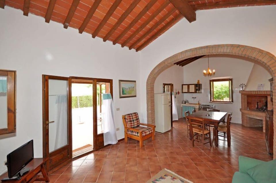 Panoramic Villa, 2 Bedrooms | Living area | TV, fireplace