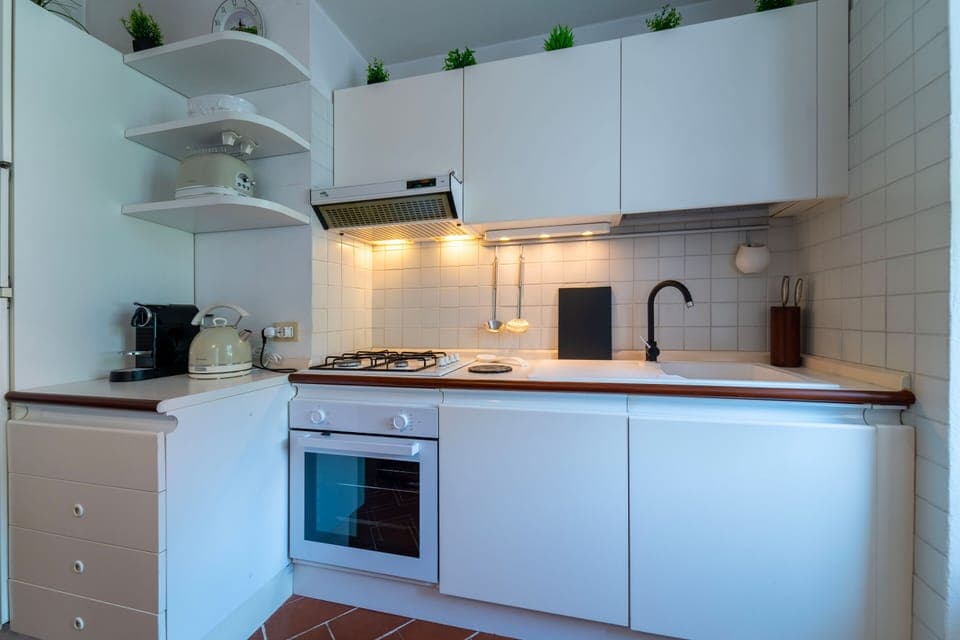 Apartment, 2 Bedrooms, Balcony, Lake View | Private kitchen | Fridge, microwave, oven, stovetop