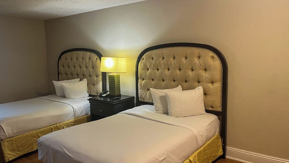 Deluxe Room, 2 Queen Beds (Refrigerator & Microwave) | Desk, iron/ironing board, bed sheets, wheelchair access