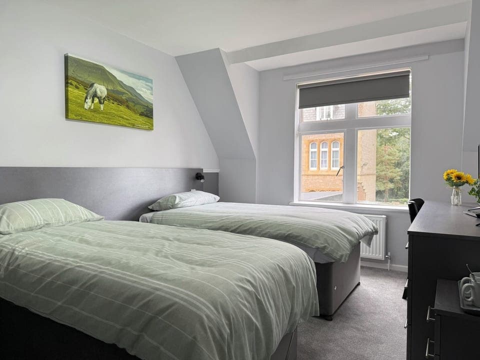 Comfort Double or Twin Room, Garden View | Pillowtop beds, desk, laptop workspace, free WiFi