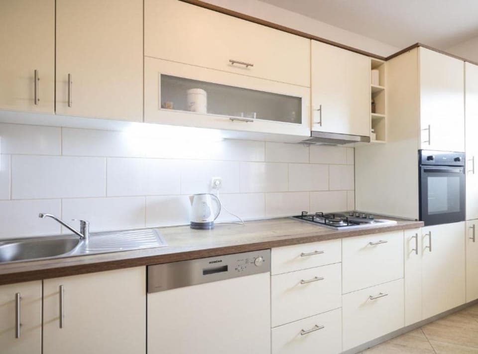 Villa (Three bedroom villa with pool) | Private kitchen | Fridge