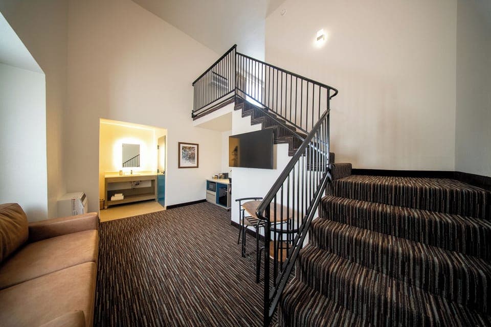 Queen/Queen Shower Loft with Sofa Sleeper | Living area