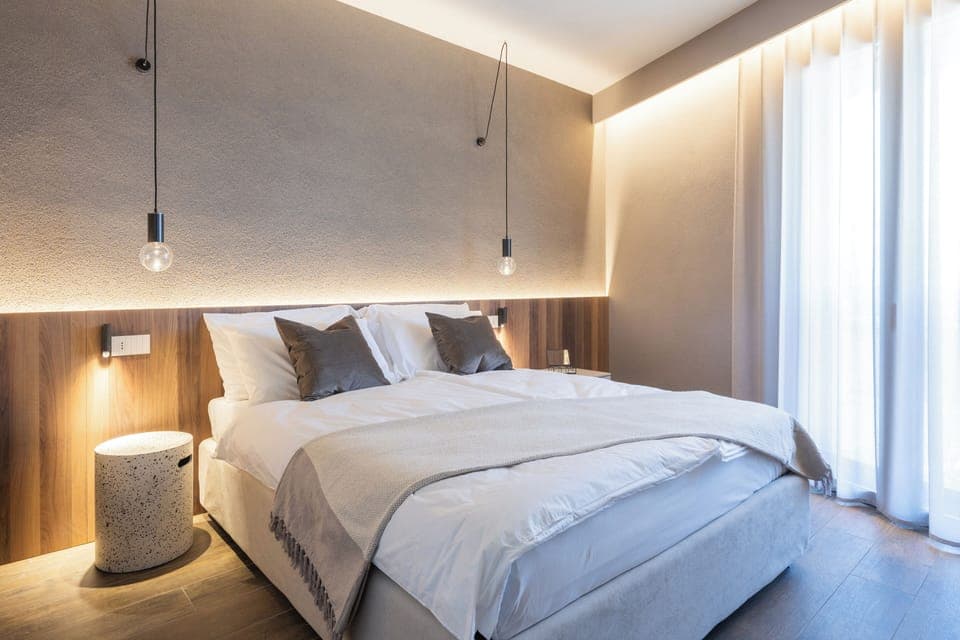 Premium bedding, down comforters, memory foam beds, in-room safe